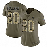 Women's Dallas Cowboys #20 Tony Pollard Olive Camo Limited 2017 Salute to Service Jersey  Dyin,baseball caps,new era cap wholesale,wholesale hats